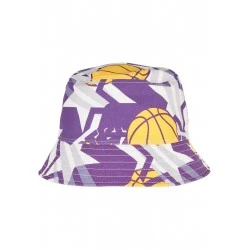Шапка идиотка в лилав и бял цвят Starter Airball Bucket