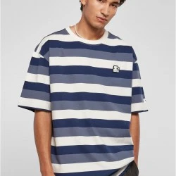 Мъжка широка тениска в син цвят Starter Sun Stripes Tee