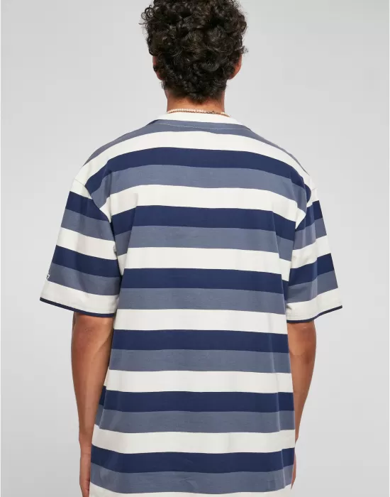 Мъжка широка тениска в син цвят Starter Sun Stripes Tee, Тениски - Hoodstyle.bg