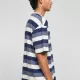 Мъжка широка тениска в син цвят Starter Sun Stripes Tee, Тениски - Hoodstyle.bg
