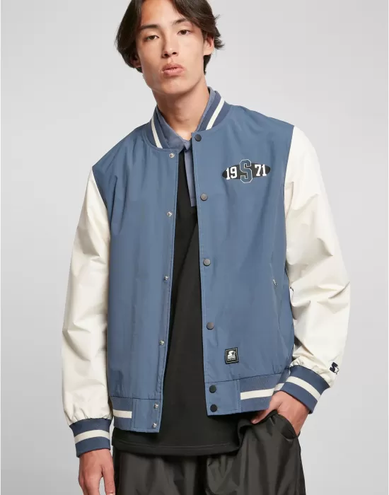 Мъжко колежанско яке в светлосин цвят Starter College Jacket, Якета Пролет / Есен - Hoodstyle.bg