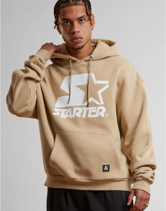 Starter Oversized Logo Hoodie dustysand XXL
