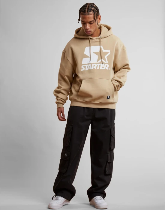 Starter Oversized Logo Hoodie dustysand XXL
