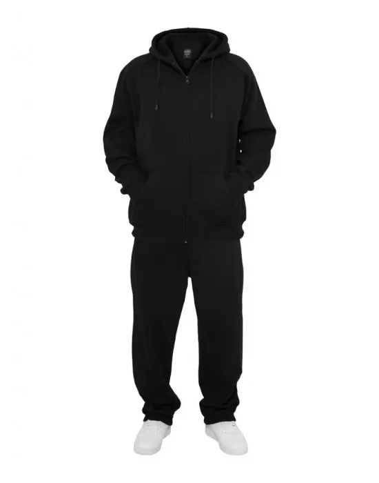 Мъжки изчистен анцуг с качулка в черно Urban Classics, Анцузи - Hoodstyle.bg