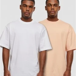 2 Броя Изчистени Мъжки ТенискиTall Tee 2-Pack softapricot+white XXL