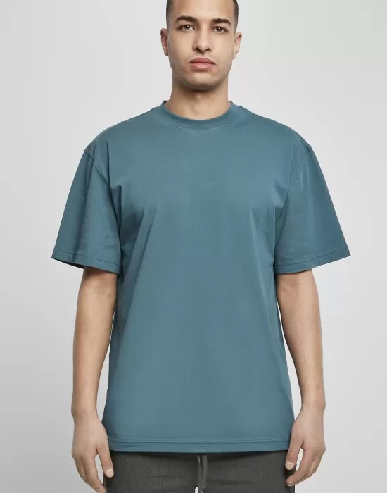 Мъжка изчистена тениска в петролно син цвят Urban Classics Tall teal, Тениски - Hoodstyle.bg