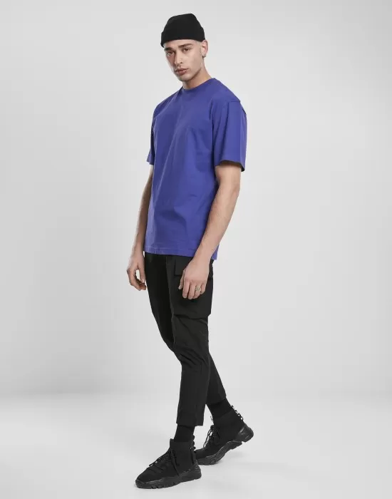 Мъжка тениска в синьо лилаво Urban Classics Tall Tee, Тениски - Hoodstyle.bg
