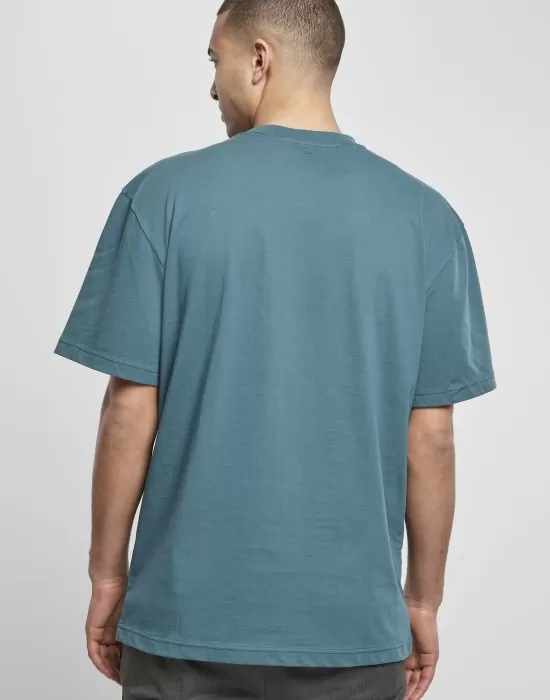 Мъжка изчистена тениска в петролно син цвят Urban Classics Tall teal, Тениски - Hoodstyle.bg