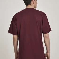 Мъжка тениска Urban Classics Tall във винено червено redwine
