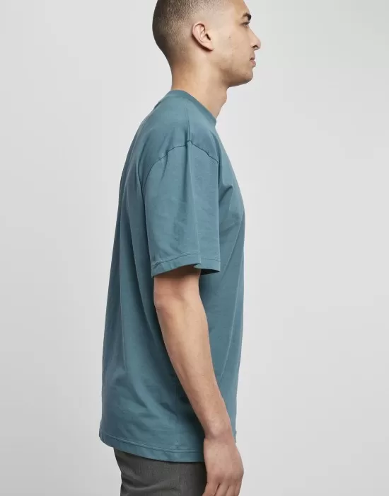 Мъжка изчистена тениска в петролно син цвят Urban Classics Tall teal, Тениски - Hoodstyle.bg