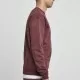 Мъжка изчистена блуза в тъмночервен цвят Urban Classics Crewneck, Блузи - Hoodstyle.bg