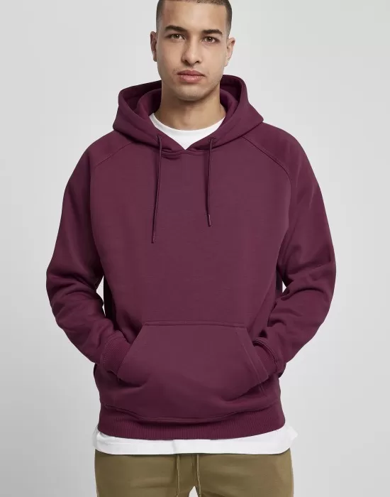 Мъжки суичър в тъмночервен цвят Urban Classics Blank, Суичъри - Hoodstyle.bg