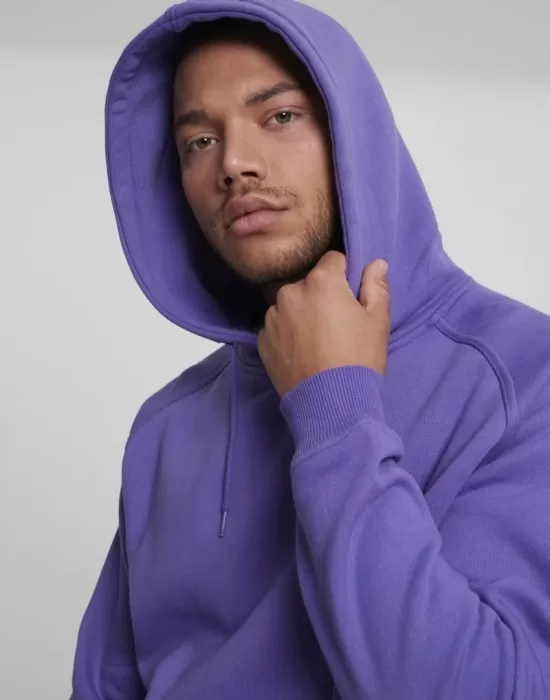 Мъжки изчистен виолетов суичър Urban Classics ultraviolet TB014, Суичъри - Hoodstyle.bg