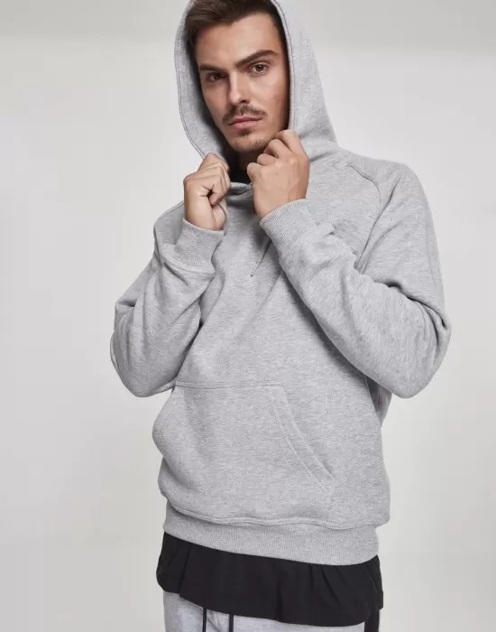 Мъжки изчистен сив суичър Urban Classics grey TB014, Суичъри - Hoodstyle.bg