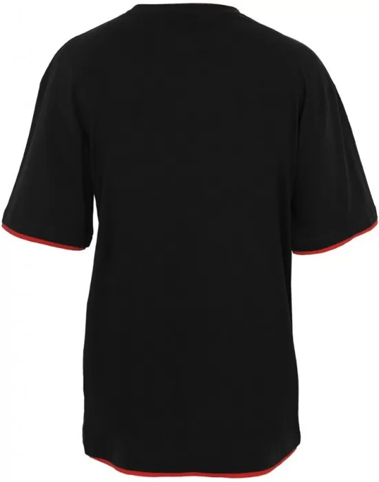Мъжка тениска с цветни маншети Urban Classics Tall в черно blk/red, Тениски Tall Tees - Hoodstyle.bg