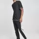 Мъжка тениска с цветни маншети Urban Classics Tall в черно blk/wht, Тениски Tall Tees - Hoodstyle.bg
