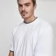 Мъжка тениска с цветни маншети Urban Classics Tall в бяло wht/blk, Тениски Tall Tees - Hoodstyle.bg