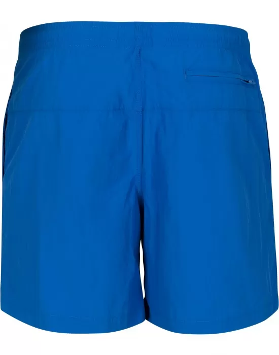 Мъжки плувни шорти Urban Classics Block в син цвят, Къси панталони - Hoodstyle.bg