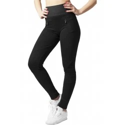 Дамски черен клин с висока талия Urban Classics blk/blk