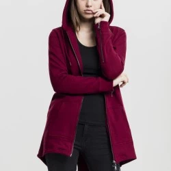 Дамски суичър в цвят бургунди Urban Classics Ladies Sweat Parka