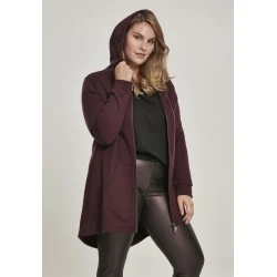 Дамски суичър в тъмночервено Urban Classics Ladies Sweat Parka