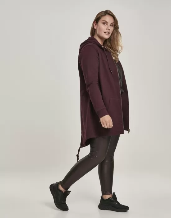 Дамски суичър в тъмночервено Urban Classics Ladies Sweat Parka, Суичъри - Hoodstyle.bg