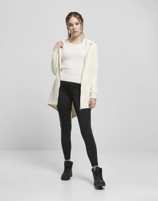 Дамски суичър в пясъчен цвят Urban Classics Ladies Sweat Parka, Суичъри - Hoodstyle.bg