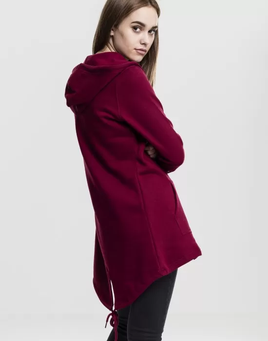 Дамски суичър в цвят бургунди Urban Classics Ladies Sweat Parka, Суичъри - Hoodstyle.bg
