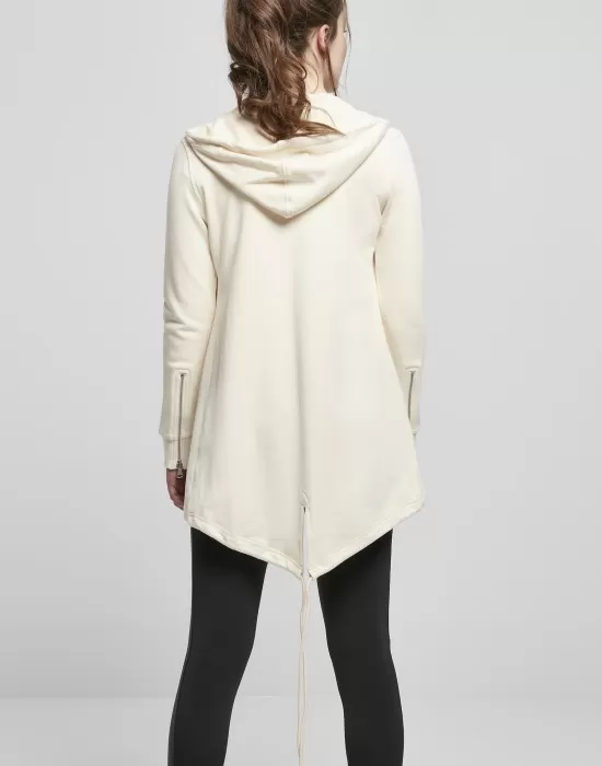 Дамски суичър в пясъчен цвят Urban Classics Ladies Sweat Parka, Суичъри - Hoodstyle.bg