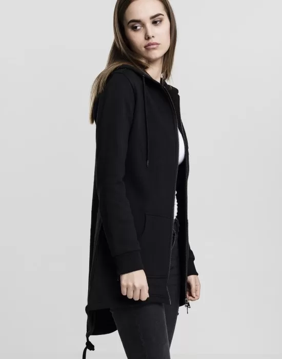 Дамски суичър в черно Urban Classics Ladies Sweat Parka, Суичъри - Hoodstyle.bg