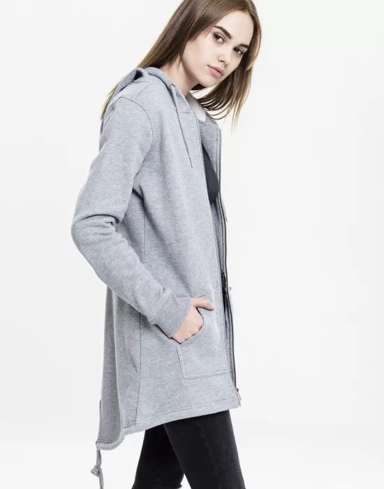 Дамски суичър в сиво Urban Classics Ladies Sweat Parka, Суичъри - Hoodstyle.bg