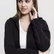 Дамски суичър в черно Urban Classics Ladies Sweat Parka, Суичъри - Hoodstyle.bg