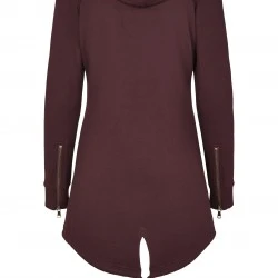 Дамски суичър в тъмночервено Urban Classics Ladies Sweat Parka