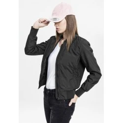 Дамско тънко яке тип бомбър в черно Urban Classics