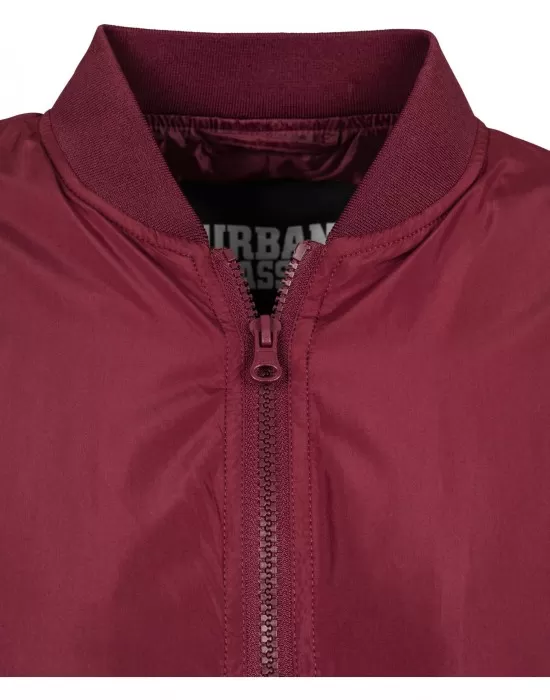Дамско тънко яке тип бомбър в тъмночервено Urban Classics, Якета - Hoodstyle.bg