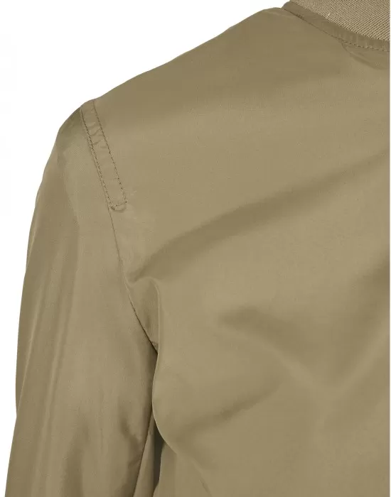 Дамско тънко яке тип бомбър в каки цвят Urban Classics khaki, Якета - Hoodstyle.bg