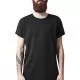Мъжка дълга тениска в черно Asymetric Long Tee, Тениски - Hoodstyle.bg