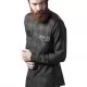 Мъжка карирана риза с кожени детайли Urban Classics blk/red blk/cha, Ризи - Hoodstyle.bg
