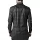 Мъжка карирана риза с кожени детайли Urban Classics blk/red blk/cha, Ризи - Hoodstyle.bg