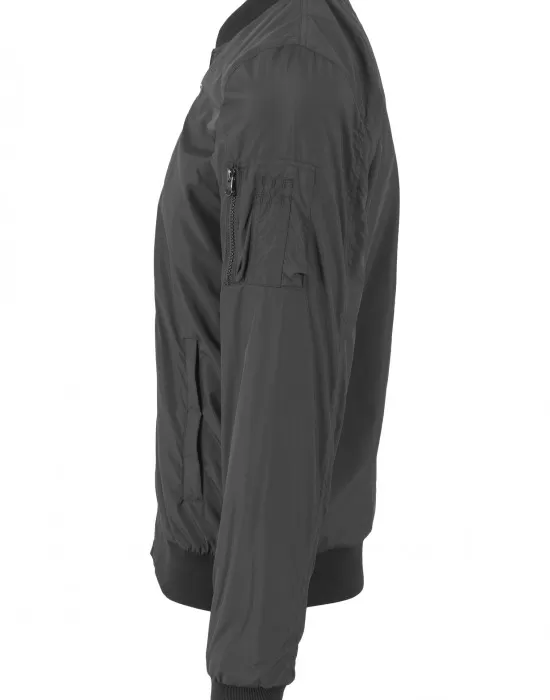 Мъжко тънко яке тип бомбър в черен цвят Urban Classics, Бомбъри - Hoodstyle.bg