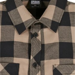 Дамска карирана риза в бежов цвят Urban Classics 