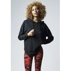 Дамски суичър в черно Urban Classics Ladies Oversized Terry Hoody 