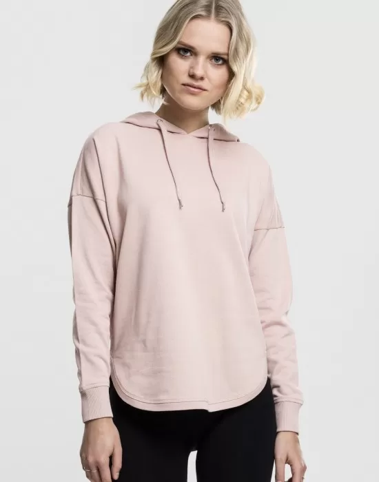 Дамски суичър в светлорозово Urban Classics Ladies Oversized Terry Hoody, Суичъри - Hoodstyle.bg