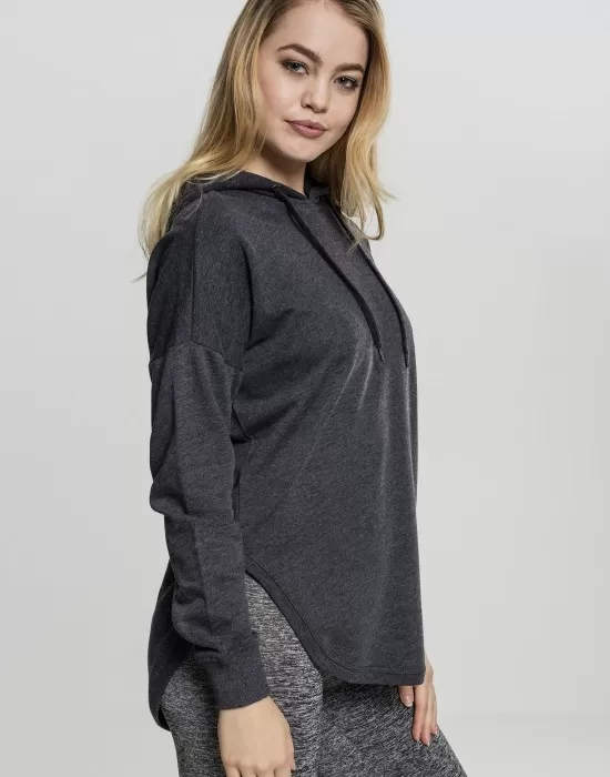 Дамски суичър в цвят графит Urban Classics Ladies Oversized Terry Hoody, Суичъри - Hoodstyle.bg