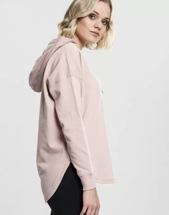 Дамски суичър в светлорозово Urban Classics Ladies Oversized Terry Hoody, Суичъри - Hoodstyle.bg