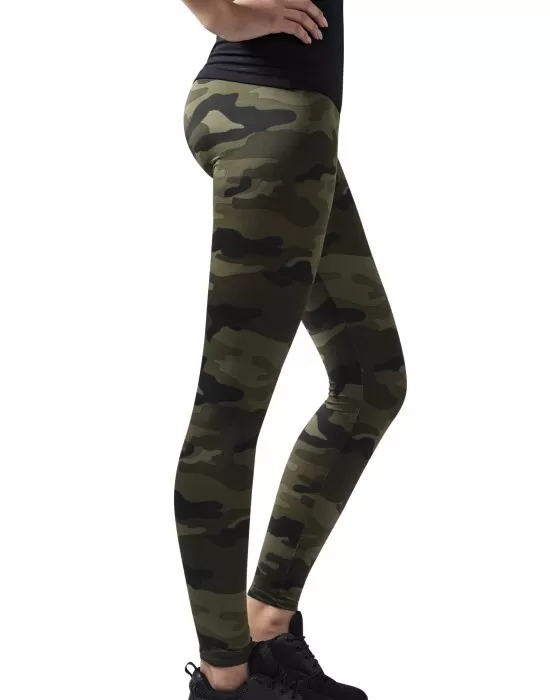 Дамски спортен камуфлажен клин Urban Classics wood camo, Клинове - Hoodstyle.bg
