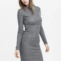 Сива рокля рипс Urban Classics