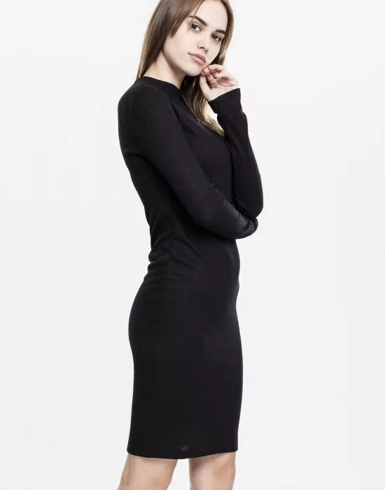Черна рокля рипс Urban Classics, Рокли - Hoodstyle.bg