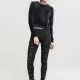 Дамска кадифена блуза в черен цвят Urban Classics, Блузи - Hoodstyle.bg