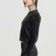 Дамска кадифена блуза в черен цвят Urban Classics, Блузи - Hoodstyle.bg